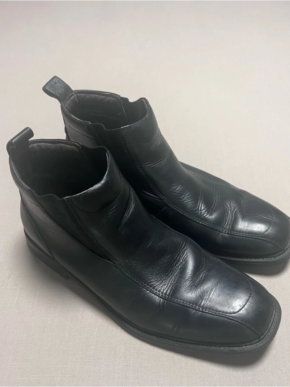 Nunn Bush Men’s Black Leather Chelsea Boots – Size 10.5
